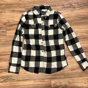 Black and white flannel